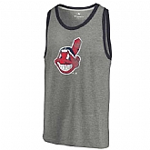 Cleveland Indians Distressed Team Tank Top - Ash,baseball caps,new era cap wholesale,wholesale hats